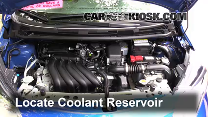 2015 Nissan Versa Note S 1.6L 4 Cyl. Antigel (Liquide de Refroidissement) Vérifiez le niveau d'antigel