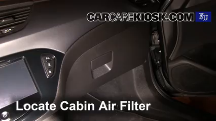 2015 Opel Corsa Enjoy 1.4L 4 Cyl. Turbo Filtro de aire (interior) Control
