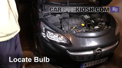 2015 Opel Corsa Enjoy 1.4L 4 Cyl. Turbo Luces Luz de niebla (reemplazar foco)