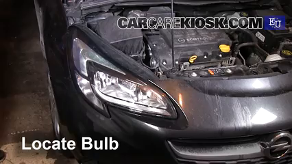 2015 Opel Corsa Enjoy 1.4L 4 Cyl. Turbo Lights Parking Light (replace bulb)