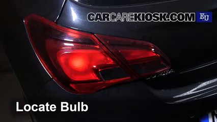 2015 Opel Corsa Enjoy 1.4L 4 Cyl. Turbo Lights Tail Light (replace bulb)