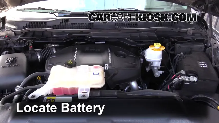 Ram 1500 EcoDiesel dual battery location