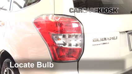 2015 Subaru Forester 2.0XT Touring 2.0L 4 Cyl. Turbo Luces Luz trasera (reemplazar foco)
