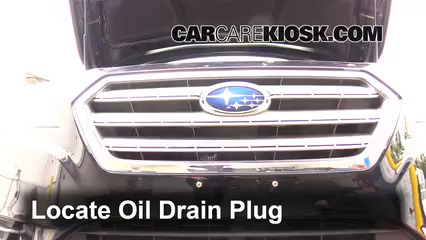2015 Subaru Legacy 2.5i Premium 2.5L 4 Cyl. Aceite Cambiar aceite y filtro de aceite