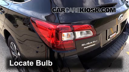 2015 Subaru Outback 3.6R Limited 3.6L 6 Cyl. Éclairage Feux de marche arrière (remplacer une ampoule)
