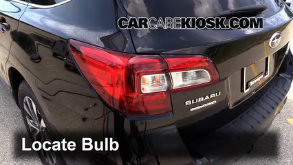 2015 Subaru Outback 3.6R Limited 3.6L 6 Cyl. Luces Luz trasera (reemplazar foco)