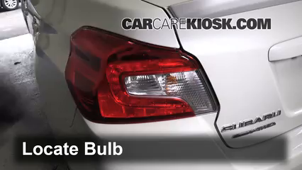 2015 Subaru WRX Limited 2.0L 4 Cyl. Turbo Lights Tail Light (replace bulb)