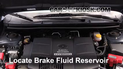 2015 Subaru XV Crosstrek Hybrid 2.0L 4 Cyl. Líquido de frenos Controlar nivel de líquido