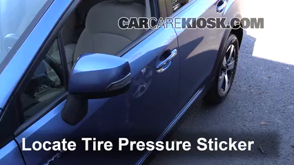 2015 Subaru XV Crosstrek Hybrid 2.0L 4 Cyl. Neumáticos y ruedas Controlar presión de neumáticos