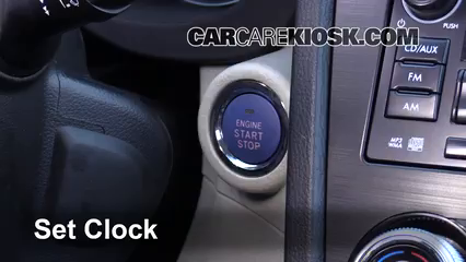 2015 Subaru XV Crosstrek Hybrid 2.0L 4 Cyl. Horloge Régler l'horloge
