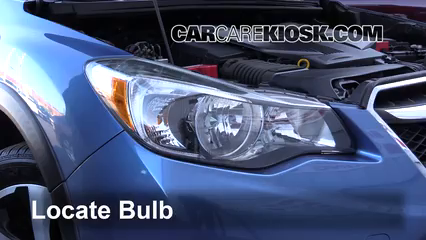 2015 Subaru XV Crosstrek Hybrid 2.0L 4 Cyl. Éclairage Feux de route (remplacer l'ampoule)