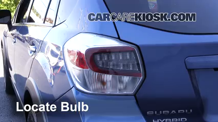 2015 Subaru XV Crosstrek Hybrid 2.0L 4 Cyl. Luces Luz trasera (reemplazar foco)