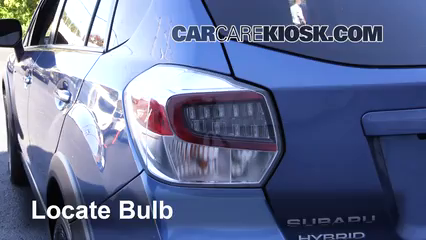 2015 Subaru XV Crosstrek Hybrid 2.0L 4 Cyl. Luces Luz de giro trasera (reemplazar foco)