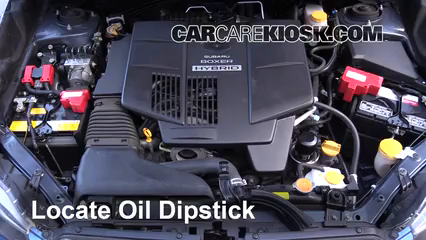 2015 Subaru XV Crosstrek Hybrid 2.0L 4 Cyl. Oil Check Oil Level