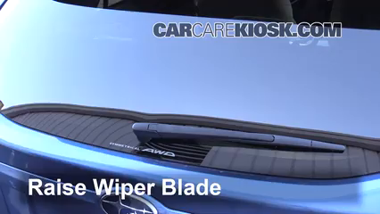 2015 Subaru XV Crosstrek Hybrid 2.0L 4 Cyl. Escobillas de limpiaparabrisas trasero Cambiar escobillas de limpiaparabrisas