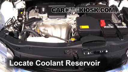 2015 Toyota Camry XLE 2.5L 4 Cyl. Coolant (Antifreeze) Check Coolant Level