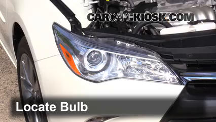2015 Toyota Camry XLE 2.5L 4 Cyl. Luces Luz de estacionamiento (reemplazar foco)