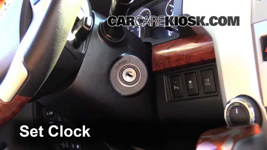 How to Set the Clock / Change Time on a 2015 Toyota Tundra Platinum 5.7L V8