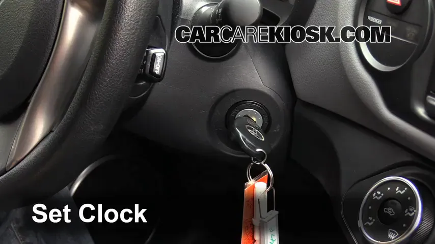 How to Set the Clock / Change Time on a 2015 Toyota Yaris LE 1.5L 4 Cyl ...