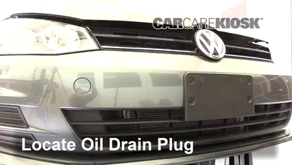 2015 Volkswagen Golf SportWagen TDI S 2.0L 4 Cyl. Turbo Diesel Huile Changer l'huile et le filtre à huile
