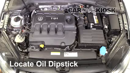 Oil & Filter Change 2015 Volkswagen Golf SportWagen TDI S 2.0L 4 Cyl