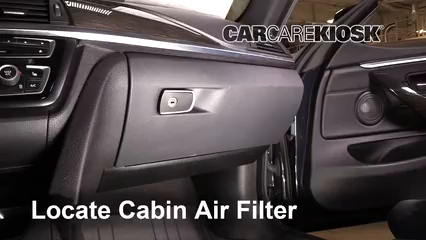 2016 BMW 428i xDrive Gran Coupe 2.0L 4 Cyl. Turbo Hatchback (4 Door) Filtro de aire (interior) Control