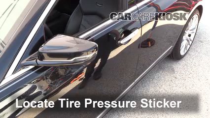 2016 Cadillac CT6 Premium Luxury 3.0L V6 Turbo Neumáticos y ruedas Controlar presión de neumáticos
