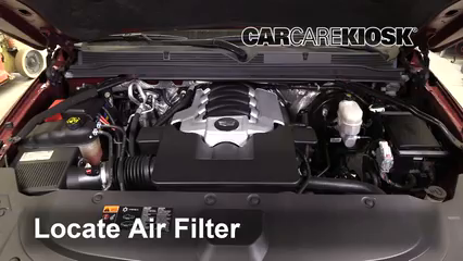 2016 Cadillac Escalade ESV Luxury 6.2L V8 FlexFuel Filtro de aire (motor)