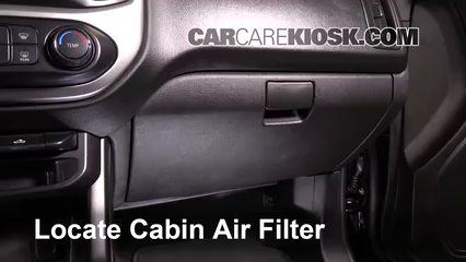 2016 Chevrolet Colorado LT 2.5L 4 Cyl. Crew Cab Pickup Filtro de aire (interior)