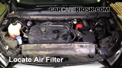 2016 Ford Edge Titanium 2.0L 4 Cyl. Turbo Filtro de aire (motor)
