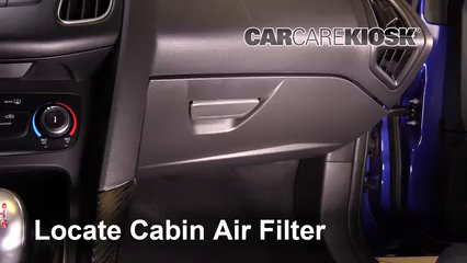 2016 Ford Focus ST 2.0L 4 Cyl. Turbo Filtro de aire (interior)