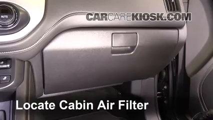 2016 GMC Canyon SLT 3.6L V6 Crew Cab Pickup Filtro de aire (interior)