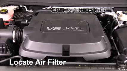 2016 GMC Canyon SLT 3.6L V6 Crew Cab Pickup Filtro de aire (motor)