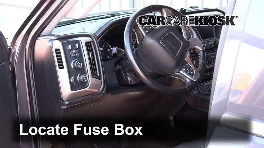 2016 gmc sierra cigarette lighter fuse location Interior Fuse Box Location: 2016 GMC Sierra 2500 HD Denali 6.6L V8 Turbo  Diesel