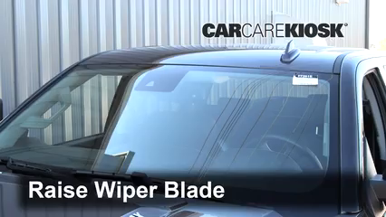 Front Windshield Wiper Blade Change: 2016 GMC Sierra 2500 HD Denali 6