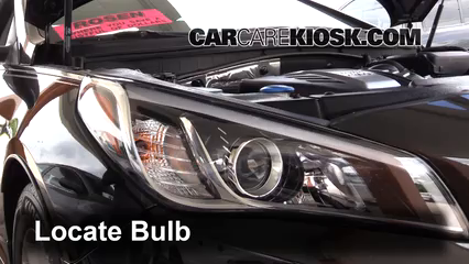 Headlight Bulb Replacement: 2016 Hyundai Sonata Eco 1.6L 4 Cyl. Turbo