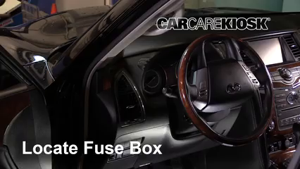 Interior Fuse Box Location: 2016 Infiniti QX60 3.5L V6
