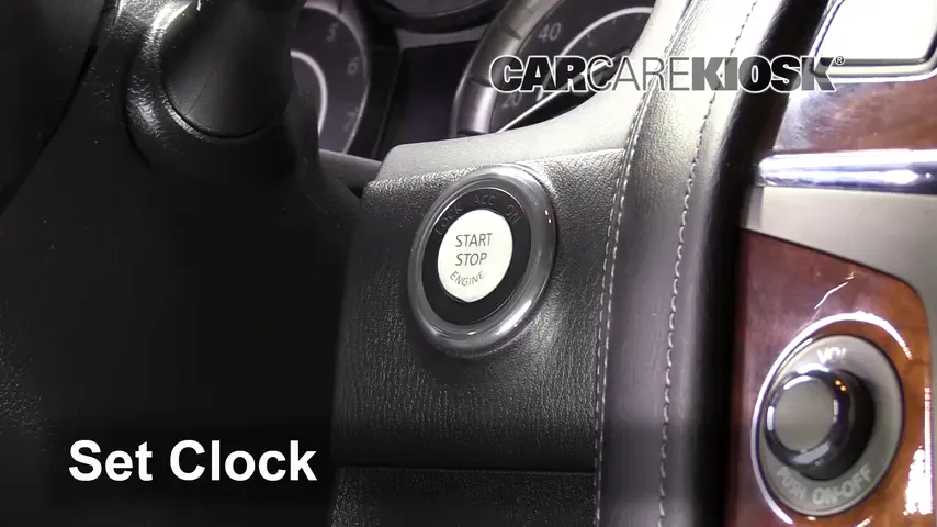 Infinity Cars Clock How to Set the Clock / Change Time on a 2016 Infiniti QX80 Limited 5.6L V8