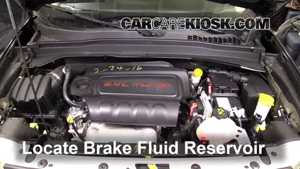 2016 Jeep Renegade Limited 2.4L 4 Cyl. Brake Fluid Check Fluid Level