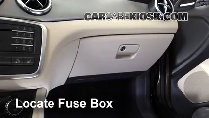 Interior Fuse Box Location: 2015-2019 Mercedes-Benz GLA250 - 2016