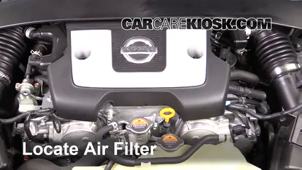 2016 Nissan 370Z 3.7L V6 Coupe Air Filter (Engine) Replace