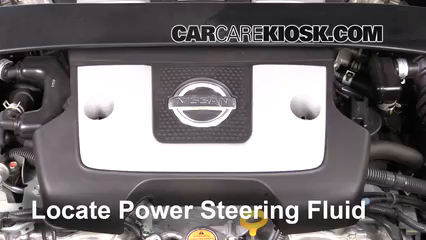 2016 Nissan 370Z 3.7L V6 Coupe Power Steering Fluid Check Fluid Level