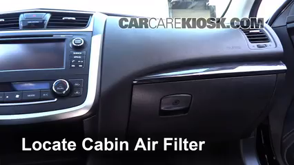 2016 Nissan Altima SL 3.5L V6 Air Filter (Cabin) Check