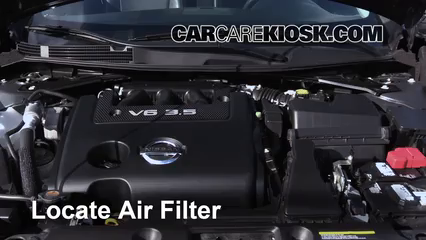 2016 Nissan Altima SL 3.5L V6 Air Filter (Engine) Check