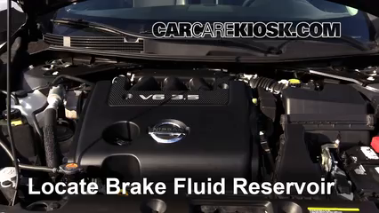 2016 Nissan Altima SL 3.5L V6 Brake Fluid Check Fluid Level