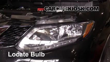 2016 Nissan Rogue S 2.5L 4 Cyl. Lights Highbeam (replace bulb)