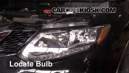 2016 Nissan Rogue S 2.5L 4 Cyl. Lights Headlight (replace bulb)