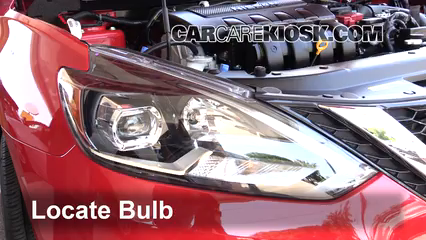 2016 Nissan Sentra FE+S 1.8L 4 Cyl. Éclairage Feux de route (remplacer l'ampoule)