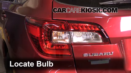 2016 Subaru Outback 2.5i Premium 2.5L 4 Cyl. Luces Luz de giro trasera (reemplazar foco)