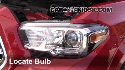 2016 Toyota Tacoma SR5 3.5L V6 Crew Cab Pickup Lights Headlight (replace bulb)
